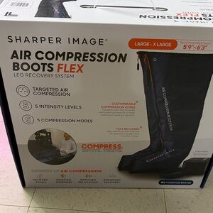 Sharper Image Black Air Compression Boots
